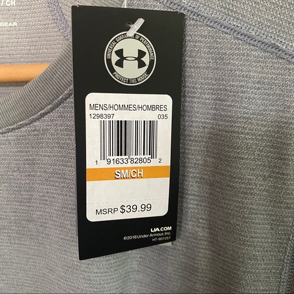 SOLD NWT Under Armour Threadborne Long Sleeve Gray - Picture 5 of 6